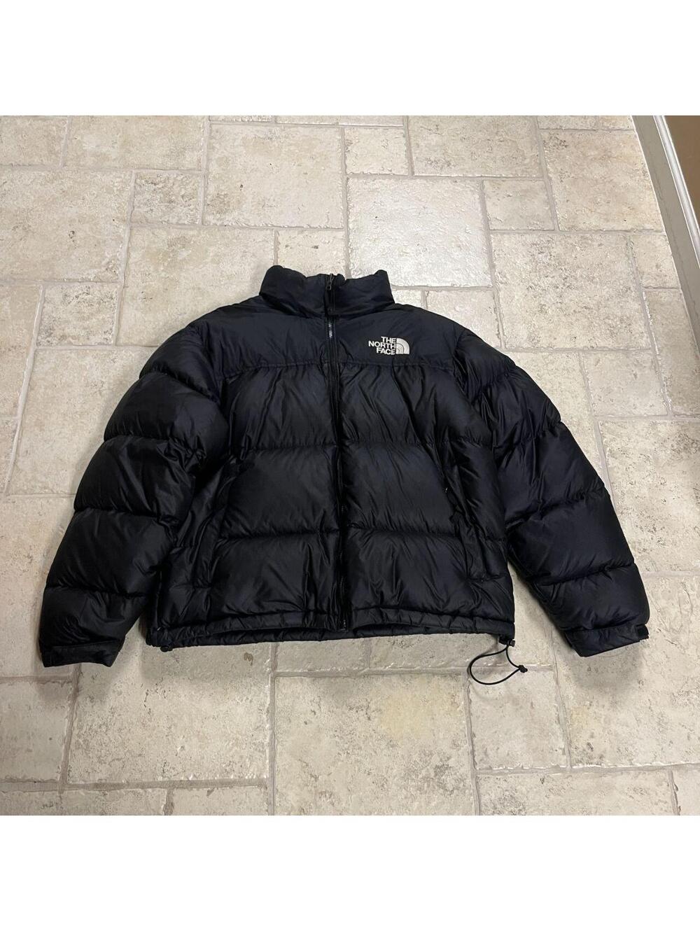Men's The North Face Nuptse Puffer Jacket Black Sz. L